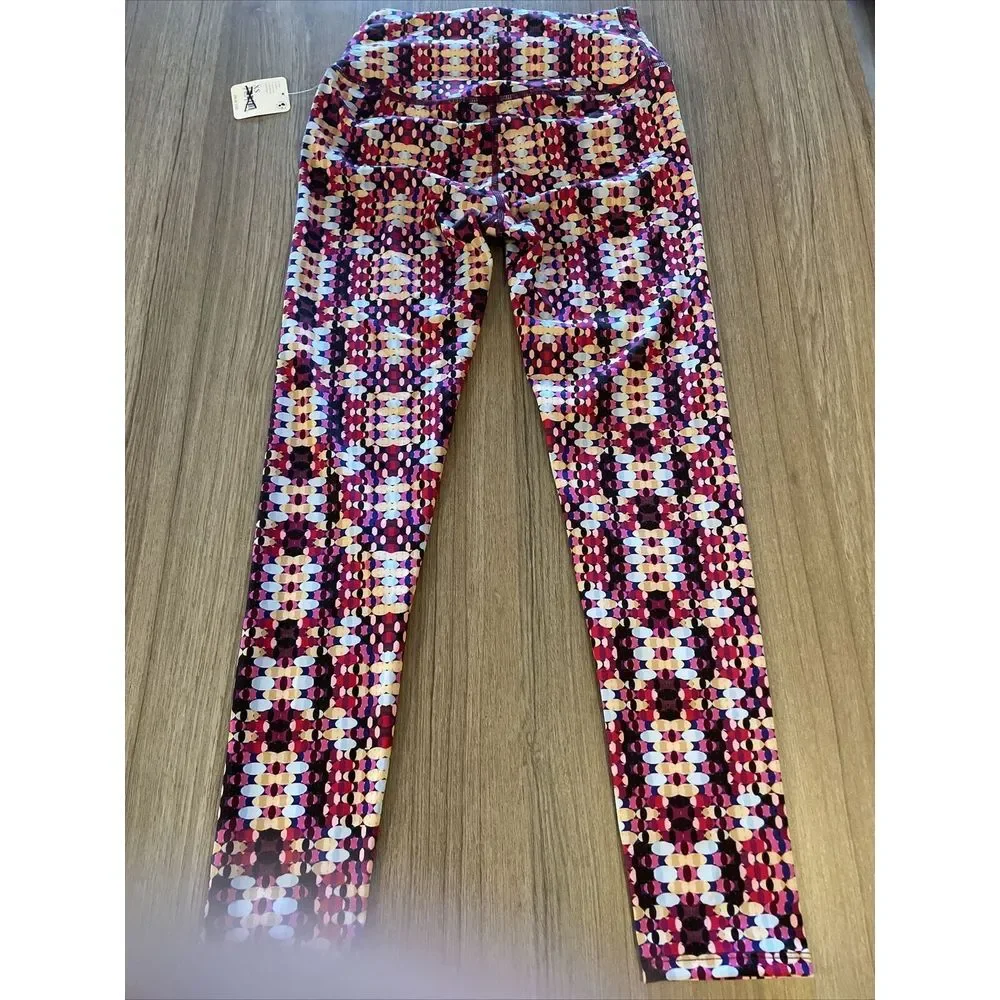 Free People‎ FP Movement Ashford Lose Control Multicolor Print Leggings MSRP $98